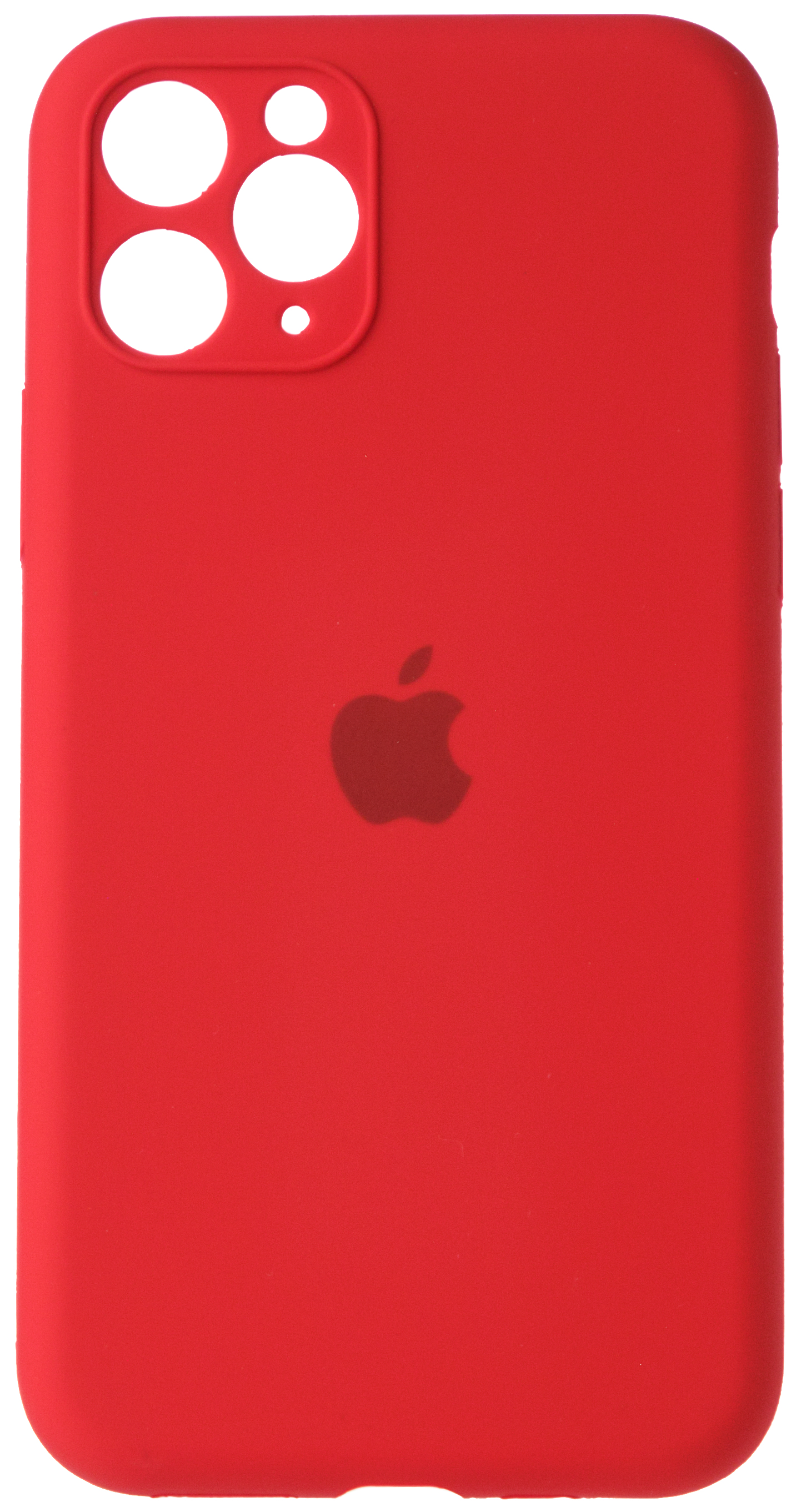 Чехол Silicone Case полная защита для iPhone 11 Pro Max красный